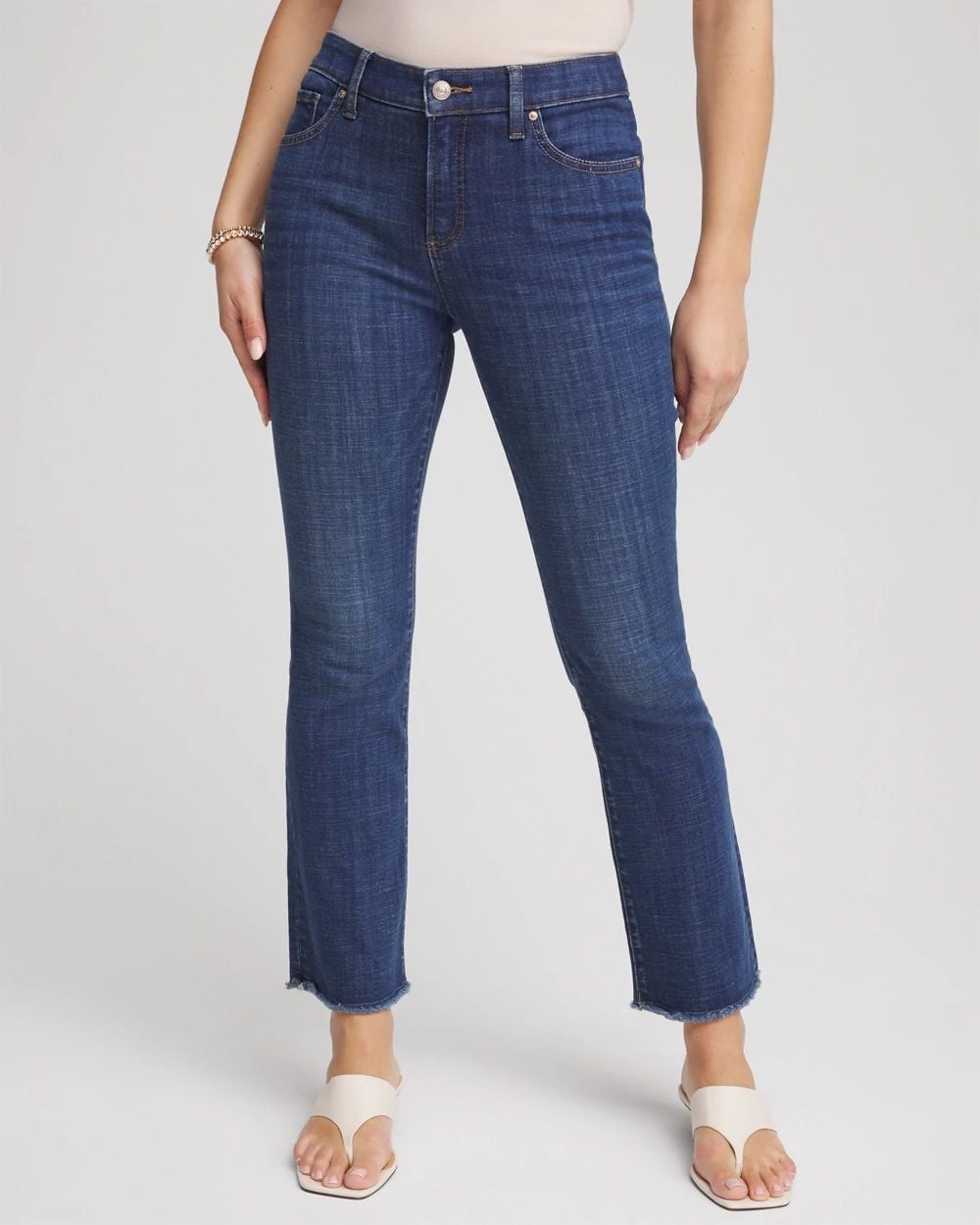 Petite Girlfriend Fray Hem Kick Flares | Chico's